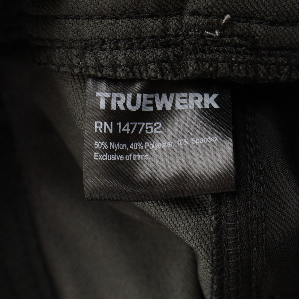 Truewerk T2 Werkpant Men 42x30 Cargo Work Pants Stretch Nylon Utility Black NWT - Picture 8 of 9